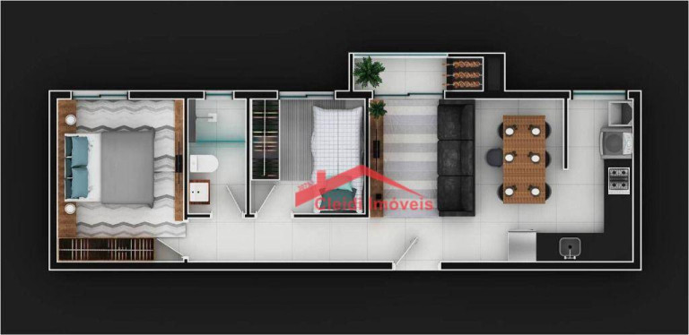 Imagem Apartamento com 2 Quartos à Venda, 53 m² em Atiradores - Joinville