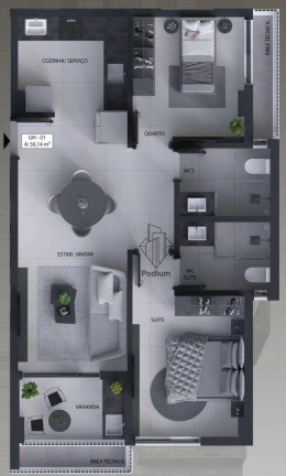 Imagem Apartamento com 2 Quartos à Venda, 56 m² em Aeroclube - João Pessoa Imagem Apartamento com 2 Quartos à Venda, 56 m² em Aeroclube - João Pessoa