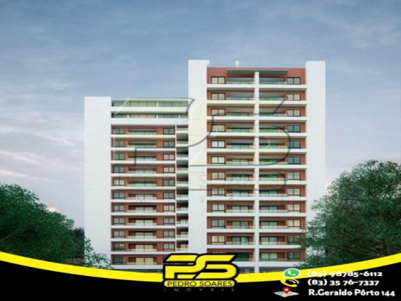 Apartamento com 1 Quarto à Venda, 54 m² em Cabo Branco - João Pessoa