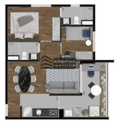 Imagem Apartamento com 2 Quartos à Venda, 59 m² em Ipiranga - São Paulo