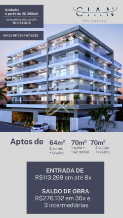 Imagem Apartamento com 2 Quartos à Venda, 70 m² em Itaguá - Ubatuba