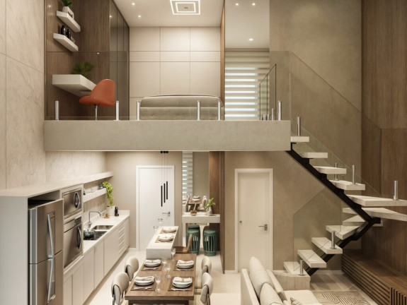 Imagem Imóvel com 1 Quarto à Venda, 29 m² em Mercês - Curitiba