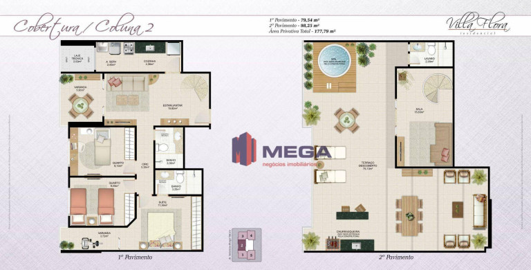 Imagem Cobertura com 3 Quartos à Venda, 173 m² em Praia De Itaparica - Vila Velha Imagem Cobertura com 3 Quartos à Venda, 173 m² em Praia De Itaparica - Vila Velha