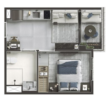 Imagem Apartamento com 1 Quarto à Venda, 28 m² em Saúde - São Paulo Imagem Apartamento com 1 Quarto à Venda, 28 m² em Saúde - São Paulo