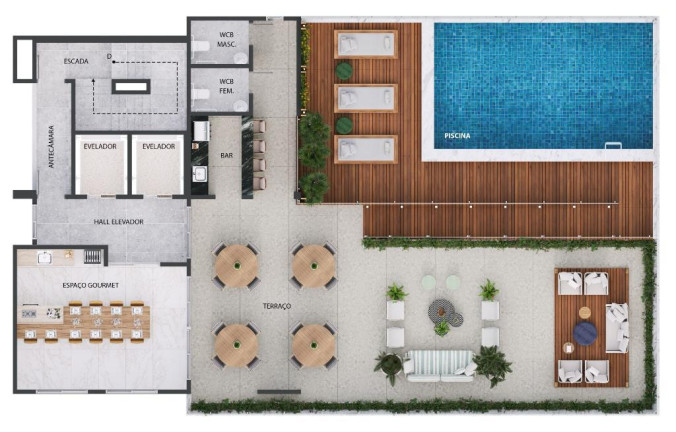 Imagem Apartamento com 1 Quarto à Venda, 27 m² em Tambauzinho - João Pessoa