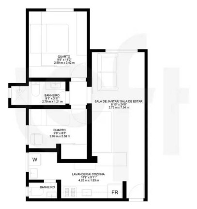 Imagem Apartamento com 2 Quartos à Venda, 60 m² em Campo Belo - São Paulo