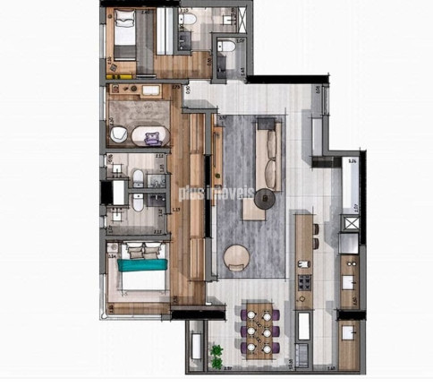 Imagem Apartamento com 3 Quartos à Venda, 104 m² em Jardim Das Acacias - São Paulo