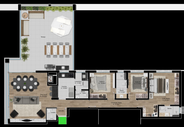 Imagem Apartamento com 3 Quartos à Venda, 178 m² em Rio Branco - Porto Alegre