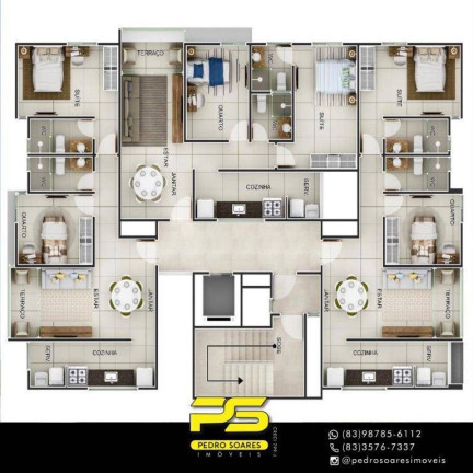 Imagem Apartamento com 2 Quartos à Venda, 60 m² em Tambauzinho - João Pessoa Imagem Apartamento com 2 Quartos à Venda, 60 m² em Tambauzinho - João Pessoa