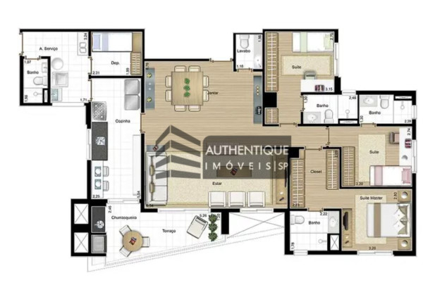 Imagem Apartamento com 3 Quartos à Venda, 170 m² em Morumbi - São Paulo Imagem Apartamento com 3 Quartos à Venda, 170 m² em Morumbi - São Paulo