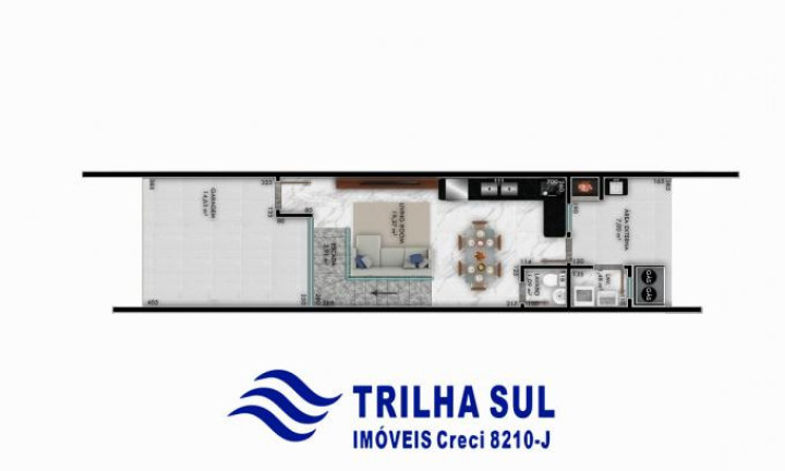 Apartamento com 3 Quartos à Venda, 107 m² em Bom Retiro - Joinville