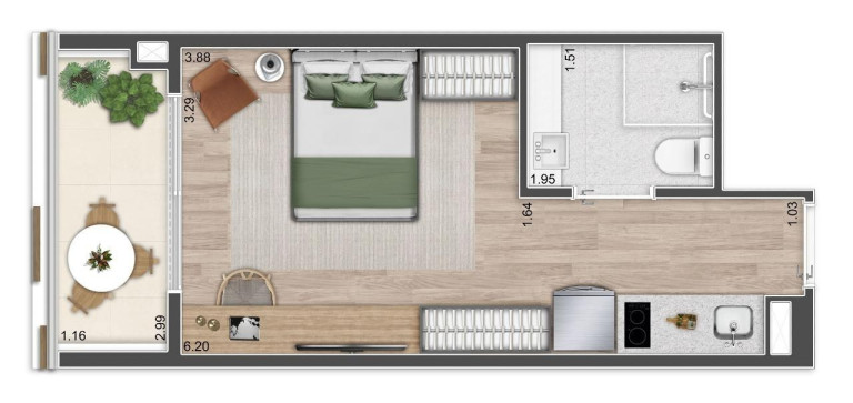 Imagem Imóvel com 1 Quarto à Venda, 22 m² em Pinheiros - São Paulo