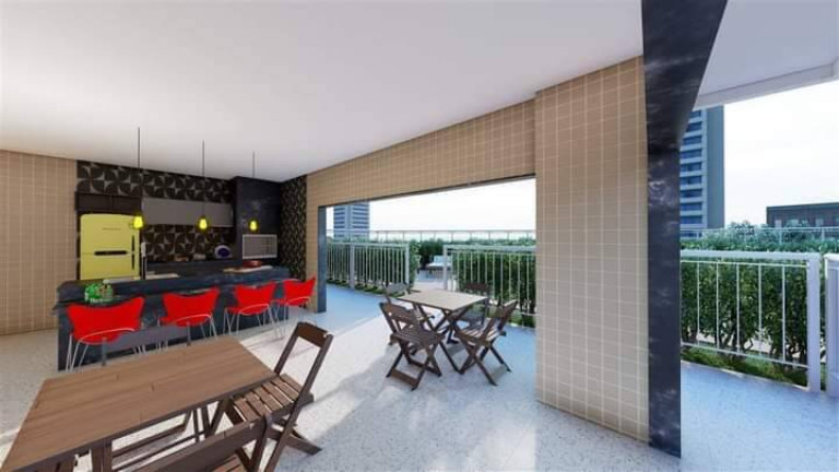 Imagem Apartamento com 1 Quarto à Venda, 55 m² em Caiçara - Praia Grande