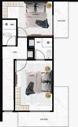 Imagem Apartamento com 2 Quartos à Venda, 66 m² em Itajuba - Barra Velha Imagem Apartamento com 2 Quartos à Venda, 66 m² em Itajuba - Barra Velha