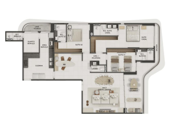 Imagem Apartamento com 4 Quartos à Venda, 214 m² em Altiplano Cabo Branco - João Pessoa Imagem Apartamento com 4 Quartos à Venda, 214 m² em Altiplano Cabo Branco - João Pessoa