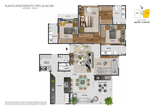 Imagem Apartamento com 4 Quartos à Venda, 152 m² em Castelo - Belo Horizonte