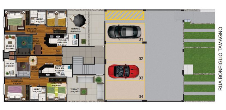 Imagem Apartamento com 2 Quartos à Venda, 51 m² em Esplanada - Caxias Do Sul