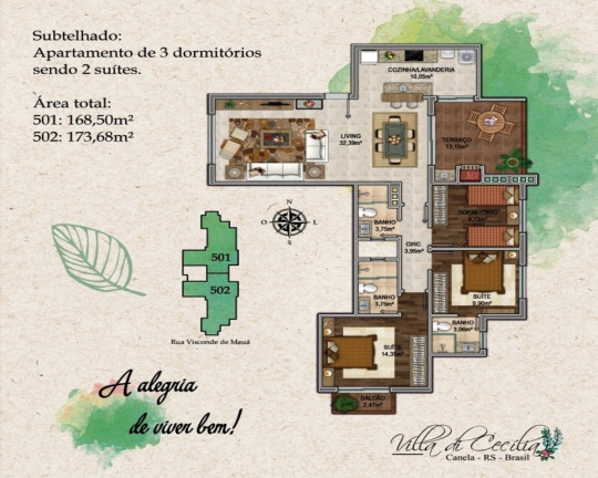 Imagem Imóvel com 2 Quartos à Venda, 78 m² em Centro - Canela