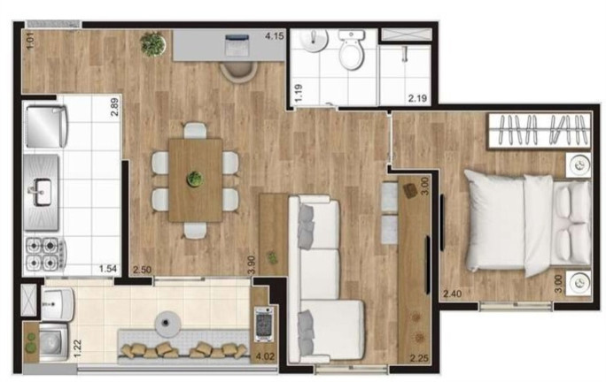 Imagem Apartamento com 2 Quartos à Venda, 56 m² em Vila Moraes - São Paulo