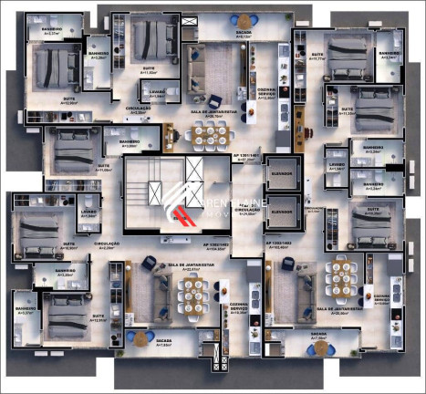 Imagem Apartamento com 3 Quartos à Venda, 88 m² em Pedra Branca - Palhoça Imagem Apartamento com 3 Quartos à Venda, 88 m² em Pedra Branca - Palhoça