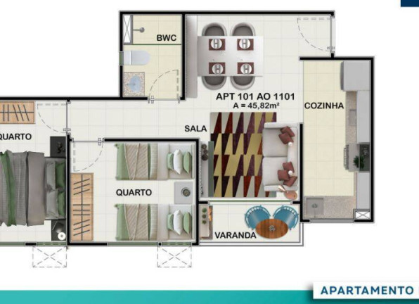 Apartamento com 2 Quartos à Venda, 45 m² em Imbiribeira - Recife