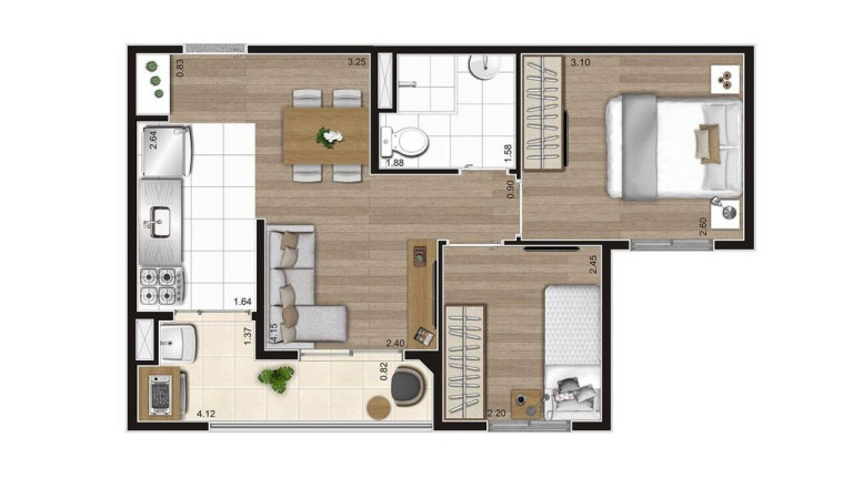 Imagem Apartamento à Venda, 41 m² em Vila Isa - São Paulo