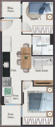 Imagem Apartamento com 2 Quartos à Venda, 38 m² em Vila Rosaria - São Paulo