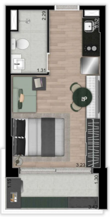 Imagem Studio à Venda, 26 m² em Moema - São Paulo Imagem Studio à Venda, 26 m² em Moema - São Paulo