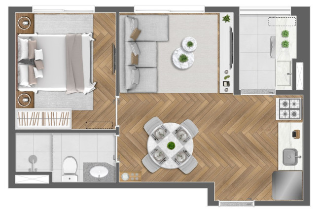 Imagem Apartamento com 2 Quartos à Venda, 37 m² em Tatuapé - São Paulo Imagem Apartamento com 2 Quartos à Venda, 37 m² em Tatuapé - São Paulo