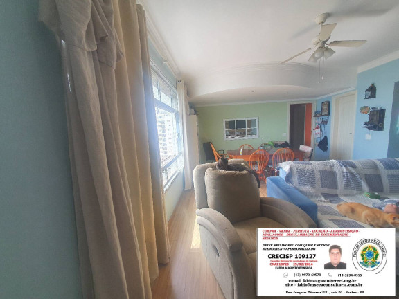 Imagem Apartamento com 3 Quartos à Venda, 131 m² em Ponta Da Praia - Santos