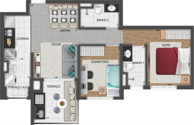 Imagem Apartamento com 2 Quartos à Venda, 62 m² em Perdizes - São Paulo