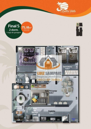 Imagem Apartamento com 2 Quartos à Venda, 72 m² em Centro - Itanhaém Imagem Apartamento com 2 Quartos à Venda, 72 m² em Centro - Itanhaém