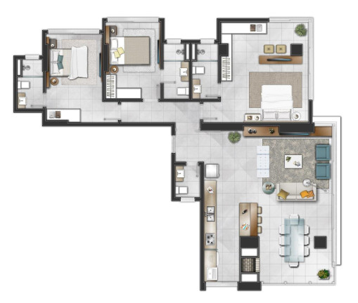 Imagem Apartamento com 3 Quartos à Venda, 135 m² em Predial - Torres Imagem Apartamento com 3 Quartos à Venda, 135 m² em Predial - Torres