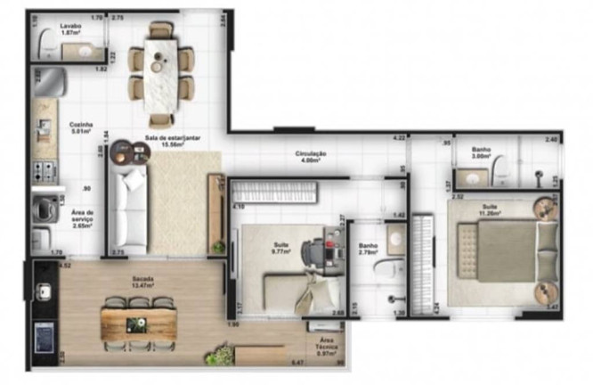 Imagem Apartamento com 2 Quartos à Venda, 79 m² em Guilhermina - Praia Grande Imagem Apartamento com 2 Quartos à Venda, 79 m² em Guilhermina - Praia Grande