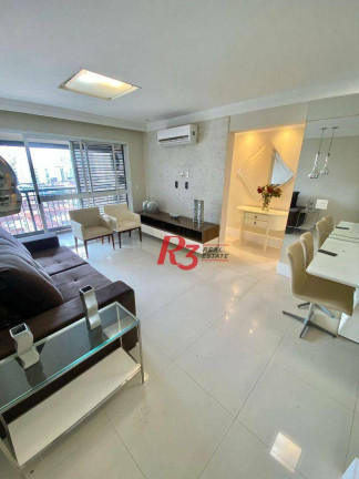 Apartamento com 2 Quartos para Alugar, 90 m² em Gonzaga - Santos