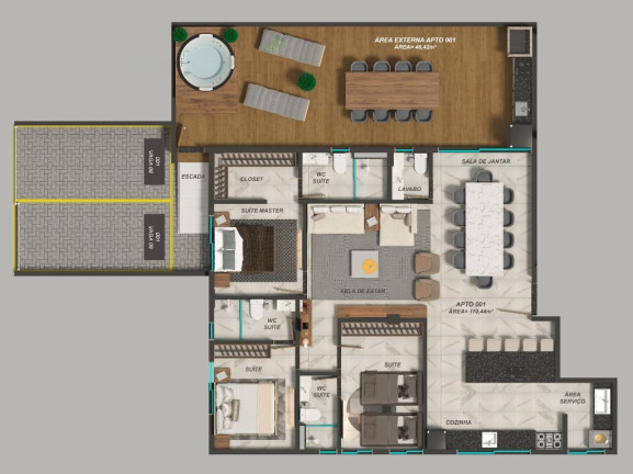 Imagem Apartamento com 3 Quartos à Venda, 80 m² em Jardim São Paulo - João Pessoa
