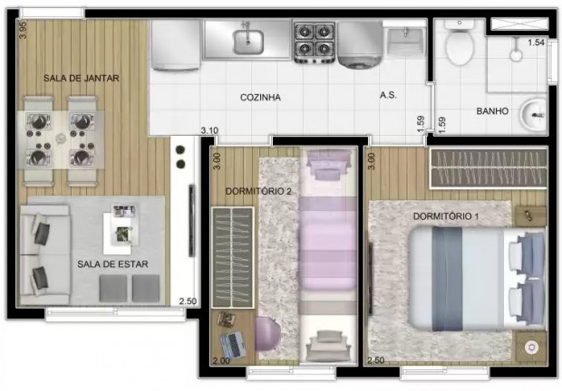 Imagem Apartamento com 2 Quartos à Venda, 35 m² em Jardim Pedra Branca - São Paulo Imagem Apartamento com 2 Quartos à Venda, 35 m² em Jardim Pedra Branca - São Paulo