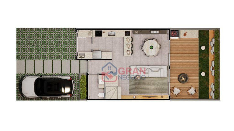 Imagem Casa com 3 Quartos à Venda, 102 m² em Santa Felicidade - Curitiba Imagem Casa com 3 Quartos à Venda, 102 m² em Santa Felicidade - Curitiba