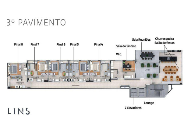 Imagem Apartamento com 1 Quarto à Venda, 24 m² em Centro - Curitiba