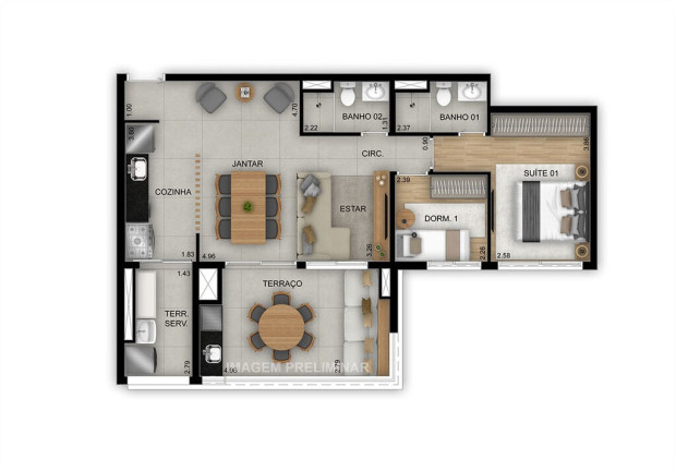 Imagem Apartamento com 3 Quartos à Venda, 112 m² em Tatuapé - São Paulo