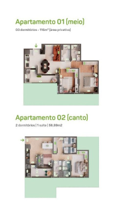 Imagem Apartamento com 2 Quartos à Venda, 57 m² em Mogi Moderno - Mogi Das Cruzes