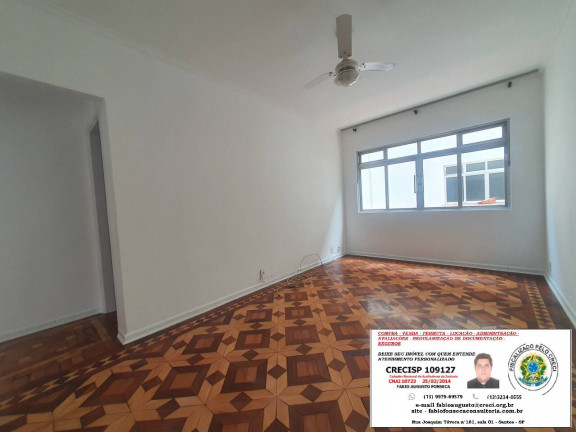 Apartamento com 2 Quartos à Venda ou Locação, 115 m² em Campo Grande - Santos