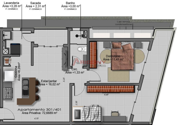 Imagem Apartamento com 2 Quartos à Venda, 72 m² em Nossa Senhora De Fátima - Santa Maria Imagem Apartamento com 2 Quartos à Venda, 72 m² em Nossa Senhora De Fátima - Santa Maria