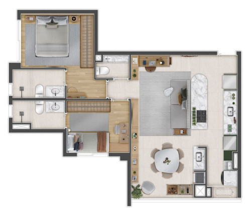 Imagem Apartamento com 2 Quartos à Venda, 69 m² em Campo Belo - São Paulo