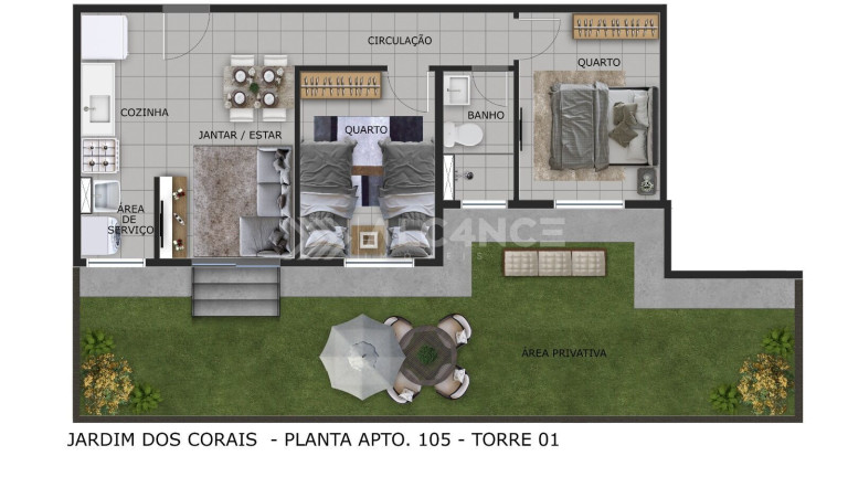 Imagem Apartamento com 2 Quartos à Venda, 42 m² em Portal Do Sol - João Pessoa