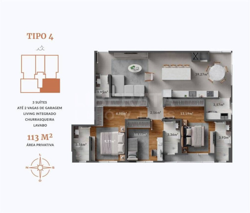 Imagem Apartamento com 1 Quarto à Venda, 114 m² em Centro - Navegantes Imagem Apartamento com 1 Quarto à Venda, 114 m² em Centro - Navegantes