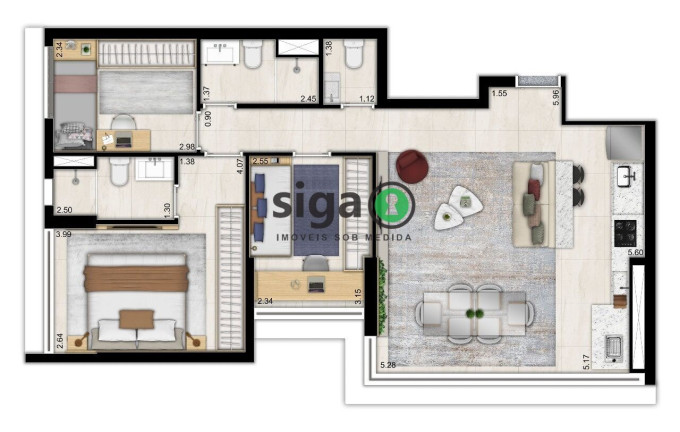 Apartamento com 3 Quartos à Venda, 79 m² em Ipiranga - São Paulo