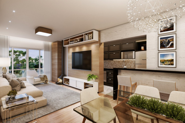 Apartamento com 1 Quarto à Venda, 48 m² em Centro - Gramado