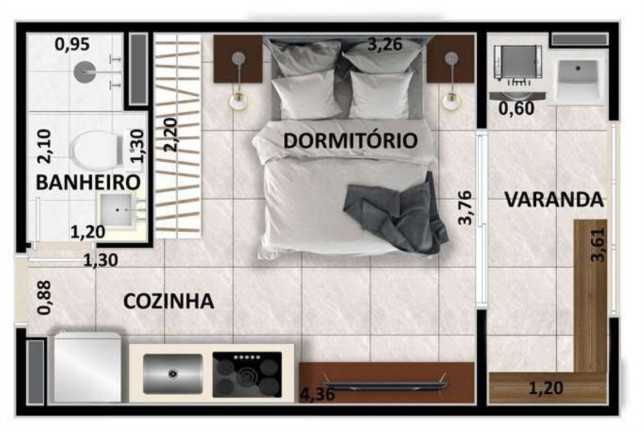 Imagem Apartamento com 2 Quartos à Venda, 39 m² em Vila Parque Jabaquara - São Paulo