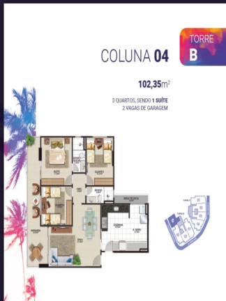 Imagem Apartamento com 3 Quartos à Venda, 102 m² em Praia Do Morro - Guarapari Imagem Apartamento com 3 Quartos à Venda, 102 m² em Praia Do Morro - Guarapari